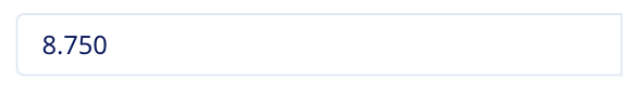 Number input