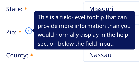 Field-level tooltip icon
