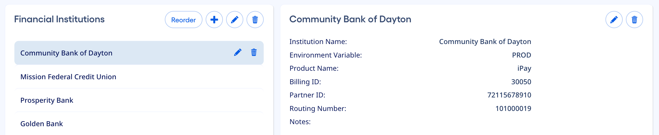 A button master list