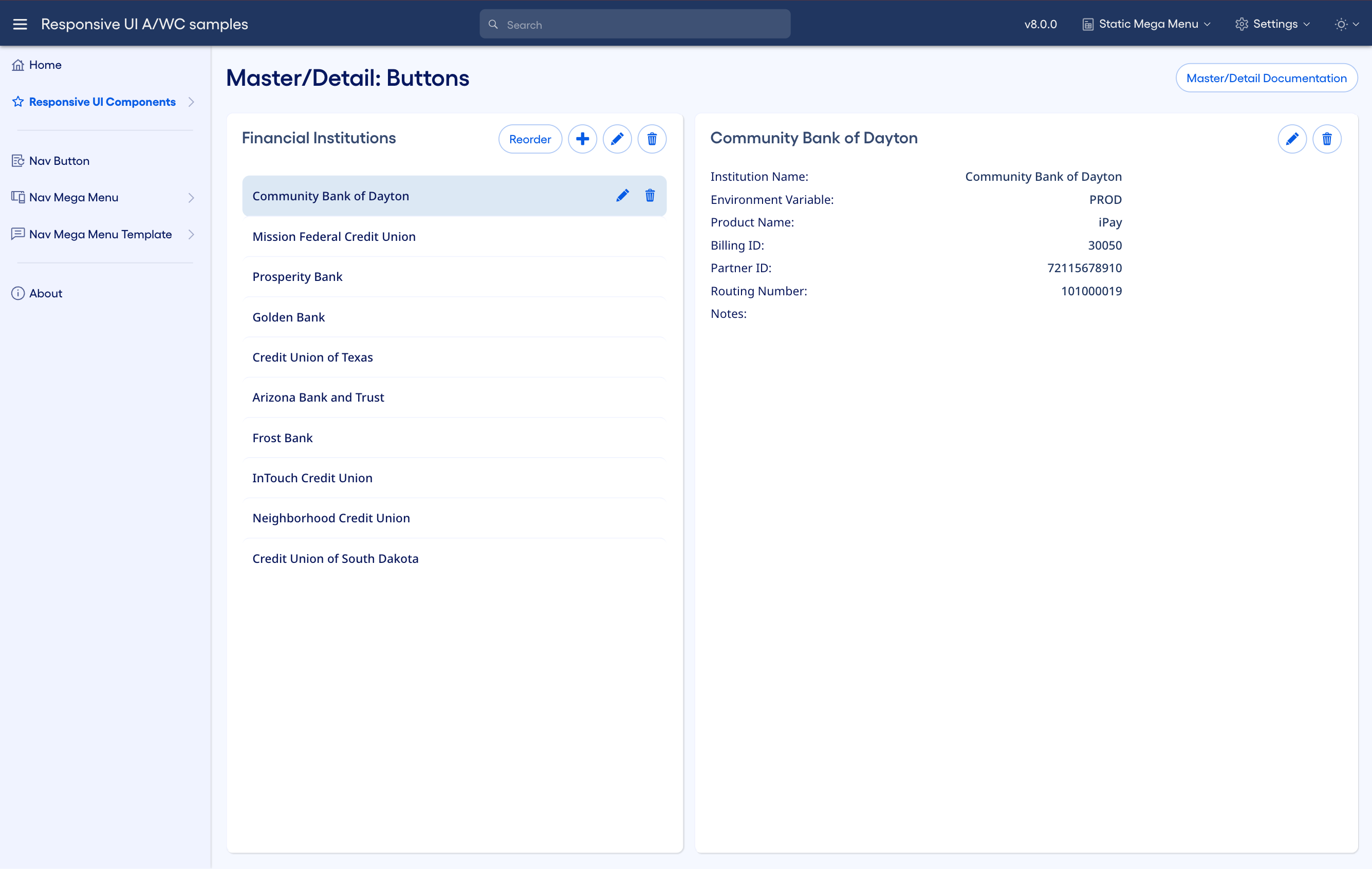 Function view example
