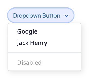 Dropdown button example