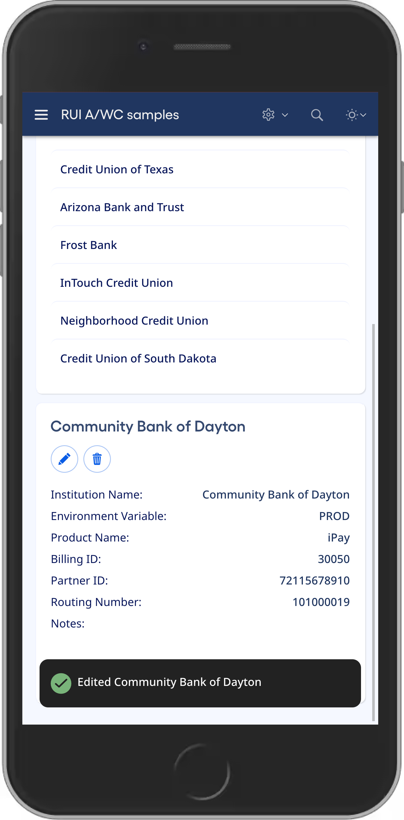 Popup notification on mobile