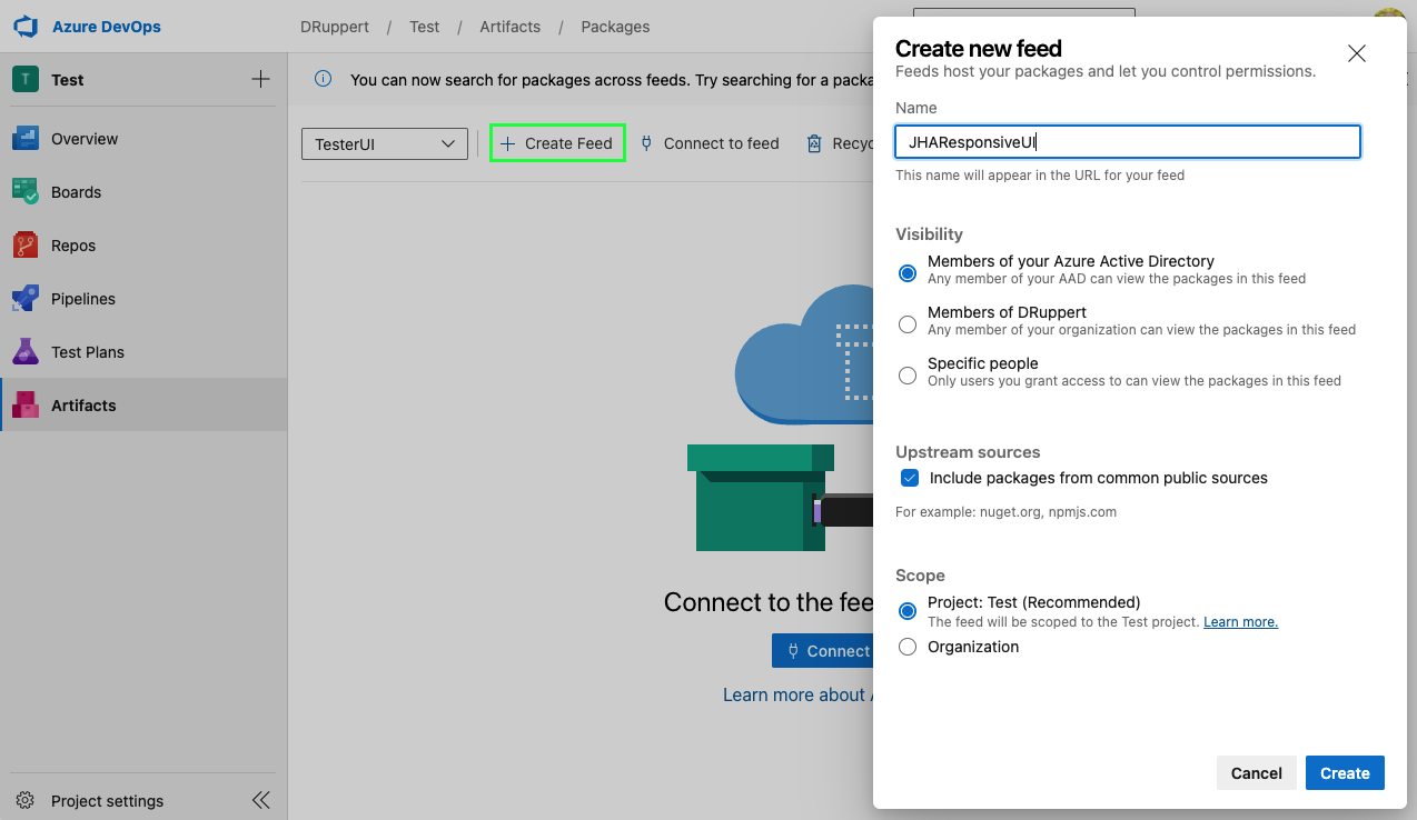 Creating feed