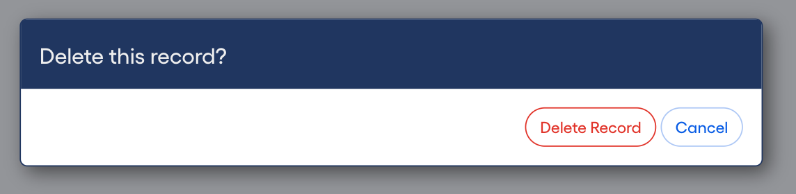 Question with a destructive button