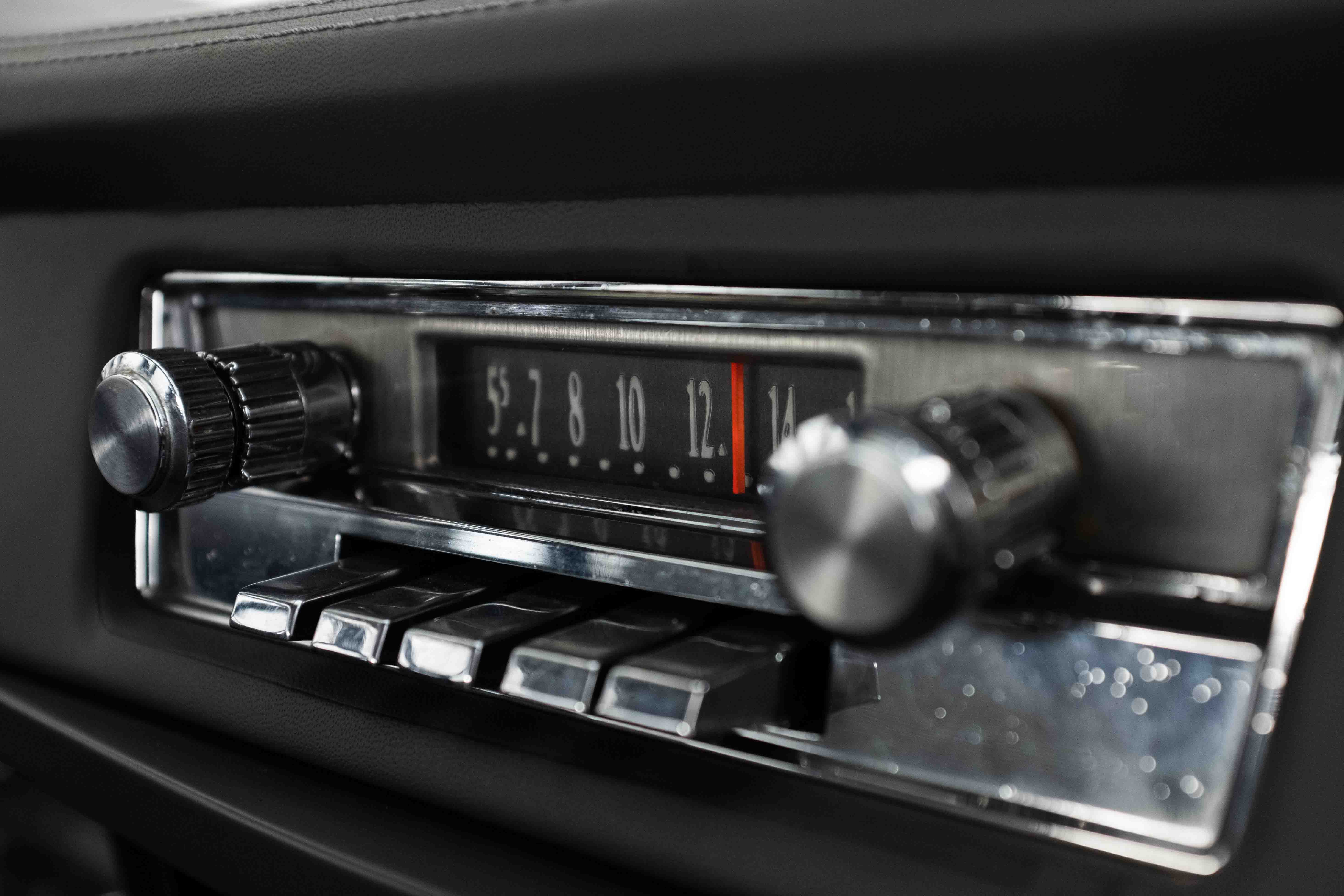 Old car radio buttons